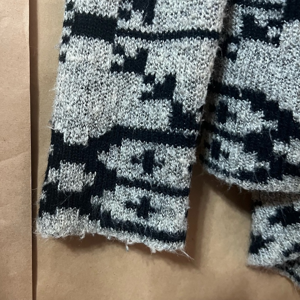 Soft Surroundings | Calais Aztec Southwestern Open Front Cardigan Sweater Size M - Picture 7 of 14